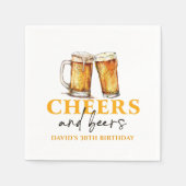 Serviette En Papier Salades et bières Verre de bière serviettes d'anni (Devant)