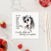 Serviette En Papier Salé et provocateur (En situation)