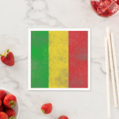 Serviette En Papier Sale Rasta Stripes (En situation)