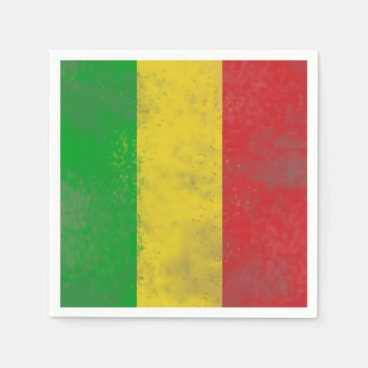 Serviette En Papier Sale Rasta Stripes (Devant)