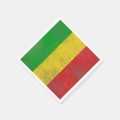 Serviette En Papier Sale Rasta Stripes (Coin)