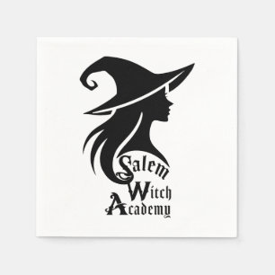 Serviette En Papier Salem Académie de Sorcières Witches Wiccans Soirée