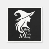 Serviette En Papier Salem Witch Academy Wiccan sorcières fête d'Hallow (Devant)