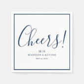 Serviette En Papier Salers minimal et chic | Napkins mariage (Devant)