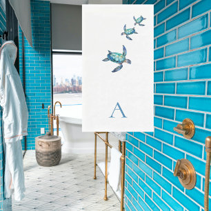 Serviette En Papier Salle de bain personnalisée avec tortue de mer tro