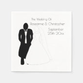 Serviette En Papier Salle de mariée mariage Napkins (Devant)