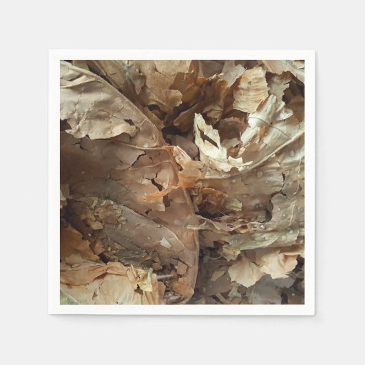 Serviette En Papier Salon de cigarillos à feuilles de tabac (Devant)