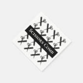 Serviette En Papier Salon de coiffure pour peigne de ciseaux (Coin)