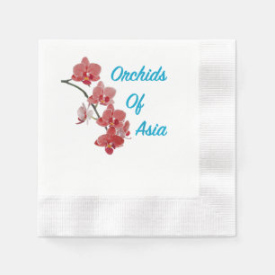 Serviette En Papier Salon de jour Orchidées d'Asie
