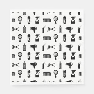 Serviette En Papier Salon et coiffeur Motif COULEUR PERSONNALISÉE