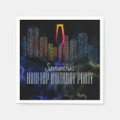 Serviette En Papier Salon sur le toit Vie nocturne Ouvert Sky Bar (Devant)