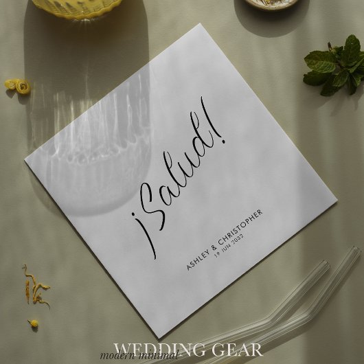 Serviette En Papier ¡Salud ! Cocktail minimal pour toutes les occasion