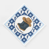 Serviette En Papier Salut Bébé Garçon (Coin)