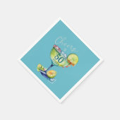 Serviette En Papier Salutations à 50 Anniversaire (Coin)