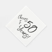 Serviette En Papier Salutations à 50 ans (Coin)