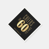 Serviette En Papier Salutations à 60 ans (Coin)