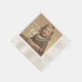 Serviette En Papier Salutations à 60 ans ! Photo d'anniversaire (Coin)