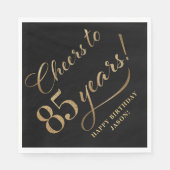 Serviette En Papier Salutations à 85 Parties scintillant d'anniversair (Devant)