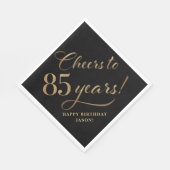 Serviette En Papier Salutations à 85 Parties scintillant d'anniversair (Coin)