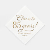 Serviette En Papier Salutations à 85 Parties scintillant d'anniversair (Coin)