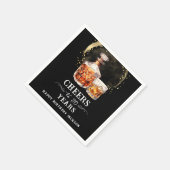 Serviette En Papier Salutations à 90 ans Whiskey Napkins (Coin)