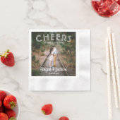 Serviette En Papier Salutations à Joyeux jamais après un Mariage photo (En situation)