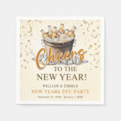 Serviette En Papier Salutations à la fête du Nouvel An (Devant)