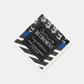 Serviette En Papier Salutations à l'officier de police de retraite (Coin)