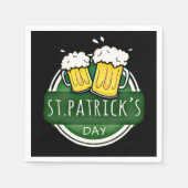 Serviette En Papier Salutations à St Patrick's Day Beer Mugs (Devant)