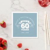 Serviette En Papier Salutations Au 60e anniversaire du Mariage (En situation)