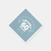 Serviette En Papier Salutations Au 60e anniversaire du Mariage (Coin)