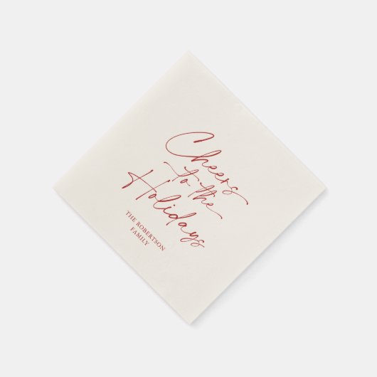 Serviette En Papier Salutations au Festival des Fêtes (Coin)