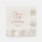 Serviette En Papier Salutations au Festival des Fêtes (Devant)