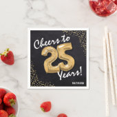 Serviette En Papier Salutations aux 25 ans ! Anniversaire 25 ans (En situation)