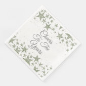 Serviette En Papier Salutations Aux Années (Coin)