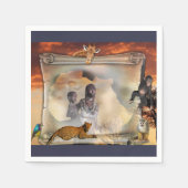 Serviette En Papier Salutations d'Afrique (Devant)