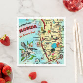 Serviette En Papier Salutations de Floride (En situation)
