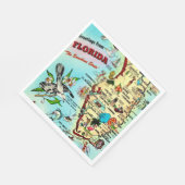 Serviette En Papier Salutations de Floride (Coin)