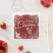 Serviette En Papier Salutations de Noël (En situation)