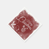 Serviette En Papier Salutations de Noël (Coin)