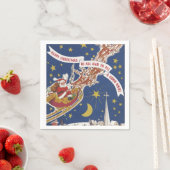 Serviette En Papier Salutations de Noël (En situation)