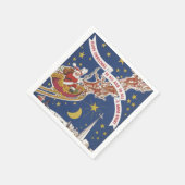Serviette En Papier Salutations de Noël (Coin)