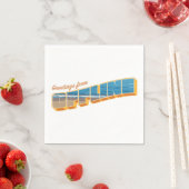 Serviette En Papier Salutations hors ligne (En situation)