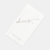 Serviette En Papier Salutations personnalisées pour nous Mariage servi (Coin)