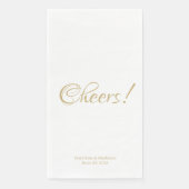 Serviette En Papier Salutations, personnaliser texte de mariage papier (Devant)