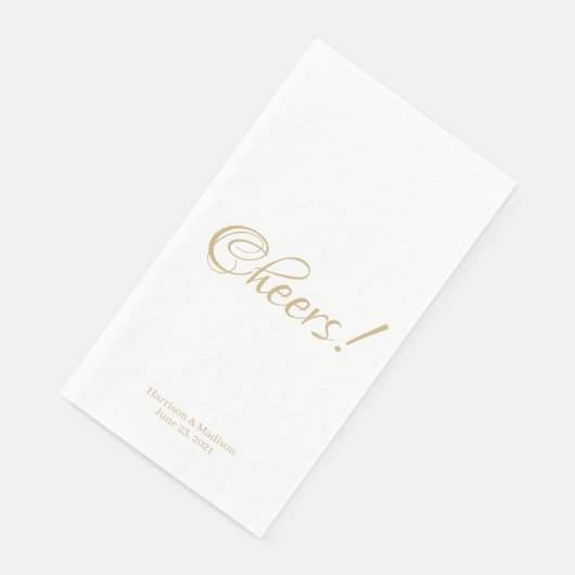 Serviette En Papier Salutations, personnaliser texte de mariage papier (Coin)