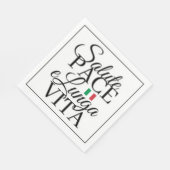 Serviette En Papier Salute Pace e Lunga Vita Italian Toast (Coin)