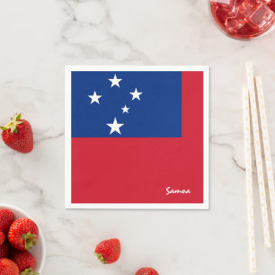 Serviette En Papier Samoa & Samoan Flag fête mode / fans sportifs