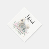 Serviette En Papier Samoyed Chien Mariage Cocktail Napkins (Coin)