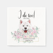 Serviette En Papier Samoyed Chien Mariage Cocktail Napkins (Devant)